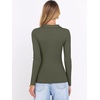 image:imageANRABESS Women Long Sleeve Polo Shirts Business Casual Top Fall OutfitsArmy Green