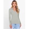 image:imageANRABESS Women Long Sleeve Polo Shirts Business Casual Top Fall OutfitsLight Green