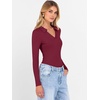 image:imageANRABESS Women Long Sleeve Polo Shirts Business Casual Top Fall OutfitsWine Red