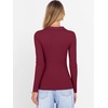 image:imageANRABESS Women Long Sleeve Polo Shirts Business Casual Top Fall OutfitsWine Red