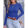 image:imageANRABESS Women Long Sleeve Shirts Ribbed Fitted TopsRoyal Blue