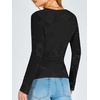 image:imageANRABESS Women Mesh Long Sleeve Floral Slim Fit Going Out Tops Fall OutfitBlack