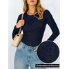 image:imageANRABESS Women Mesh Long Sleeve Floral Slim Fit Going Out Tops Fall OutfitNavy Blue