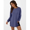 image:imageANRABESS Women Oversized Tunic Top Fall Long Sleeve ShirtsBlue Gray