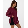 image:imageANRABESS Women Oversized Tunic Top Fall Long Sleeve ShirtsBurgundy