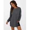 image:imageANRABESS Women Oversized Tunic Top Fall Long Sleeve ShirtsDrak Grey