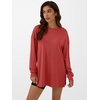 image:imageANRABESS Women Oversized Tunic Top Fall Long Sleeve ShirtsOrange