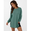 image:imageANRABESS Women Oversized Tunic Top Fall Long Sleeve ShirtsSage Green