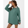 image:imageANRABESS Women Oversized Tunic Top Fall Long Sleeve ShirtsSage Green
