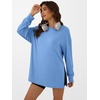 image:imageANRABESS Women Oversized Tunic Top Fall Long Sleeve ShirtsSky Blue