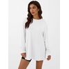 image:imageANRABESS Women Oversized Tunic Top Fall Long Sleeve ShirtsWhite