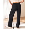 image:imageANRABESS Women Ribbed Knit Wide Leg Lounge Pajama Pants with PocketsBlack