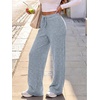 image:imageANRABESS Women Ribbed Knit Wide Leg Lounge Pajama Pants with PocketsBlue