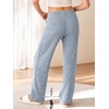 image:imageANRABESS Women Ribbed Knit Wide Leg Lounge Pajama Pants with PocketsBlue