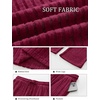 image:imageANRABESS Women Ribbed Knit Wide Leg Lounge Pajama Pants with PocketsBurgundy