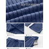 image:imageANRABESS Women Ribbed Knit Wide Leg Lounge Pajama Pants with PocketsDark Blue
