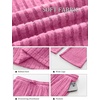 image:imageANRABESS Women Ribbed Knit Wide Leg Lounge Pajama Pants with PocketsHot Pink