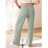 image:imageANRABESS Women Ribbed Knit Wide Leg Lounge Pajama Pants with PocketsLight Green