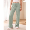 image:imageANRABESS Women Ribbed Knit Wide Leg Lounge Pajama Pants with PocketsLight Green