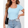 image:imageANRABESS Women Short Sleeve Tops Scoop Neck Ribbed Tee ShirtsLight Blue2