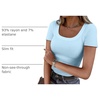 image:imageANRABESS Women Short Sleeve Tops Scoop Neck Ribbed Tee ShirtsLight Blue2
