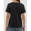 image:imageANRABESS Women Short Sleeve Tops Summer WrinkleFree Basic Tee ShirtsBlack