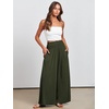 image:imageANRABESS Women Summer Casual Wide Leg Palazzo Pants with PocketsArmy Green