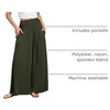 image:imageANRABESS Women Summer Casual Wide Leg Palazzo Pants with PocketsArmy Green