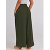 image:imageANRABESS Women Summer Casual Wide Leg Palazzo Pants with PocketsArmy Green