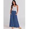 image:imageANRABESS Women Summer Casual Wide Leg Palazzo Pants with PocketsBlue
