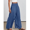image:imageANRABESS Women Summer Casual Wide Leg Palazzo Pants with PocketsBlue