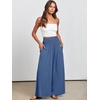 image:imageANRABESS Women Summer Casual Wide Leg Palazzo Pants with PocketsBlue