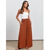 image:imageANRABESS Women Summer Casual Wide Leg Palazzo Pants with PocketsBrick Red