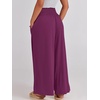 image:imageANRABESS Women Summer Casual Wide Leg Palazzo Pants with PocketsDark Purple