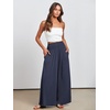 image:imageANRABESS Women Summer Casual Wide Leg Palazzo Pants with PocketsDeep Blue