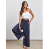 image:imageANRABESS Women Summer Casual Wide Leg Palazzo Pants with PocketsDeep Blue