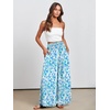 image:imageANRABESS Women Summer Casual Wide Leg Palazzo Pants with PocketsFloral Lake Blue