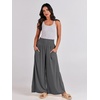 image:imageANRABESS Women Summer Casual Wide Leg Palazzo Pants with PocketsGrey