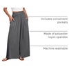 image:imageANRABESS Women Summer Casual Wide Leg Palazzo Pants with PocketsGrey