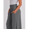 image:imageANRABESS Women Summer Casual Wide Leg Palazzo Pants with PocketsGrey