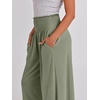 image:imageANRABESS Women Summer Casual Wide Leg Palazzo Pants with PocketsOlive