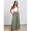 image:imageANRABESS Women Summer Casual Wide Leg Palazzo Pants with PocketsOlive