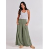 image:imageANRABESS Women Summer Casual Wide Leg Palazzo Pants with PocketsOlive
