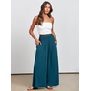 image:imageANRABESS Women Summer Casual Wide Leg Palazzo Pants with PocketsTeal Blue