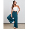 image:imageANRABESS Women Summer Casual Wide Leg Palazzo Pants with PocketsTeal Blue