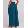 image:imageANRABESS Women Summer Casual Wide Leg Palazzo Pants with PocketsTeal Blue
