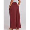 image:imageANRABESS Women Summer Casual Wide Leg Palazzo Pants with PocketsWine Red