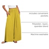 image:imageANRABESS Women Summer Casual Wide Leg Palazzo Pants with PocketsYellow