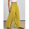image:imageANRABESS Women Summer Casual Wide Leg Palazzo Pants with PocketsYellow