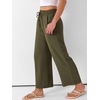 image:imageANRABESS Women Wide Leg Pants Summer Palazzo High Waisted Casual Loose Lounge Flowy Cropped Beach Trousers Work OutfitsArmy Green
